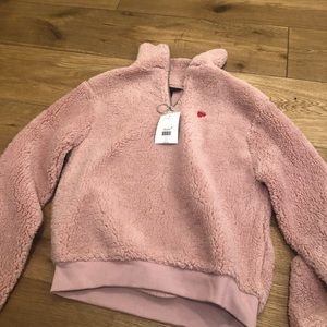 Topshop fluffy jacket